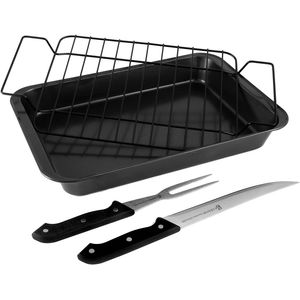 Asadera Con Rejilla 4 Piezas