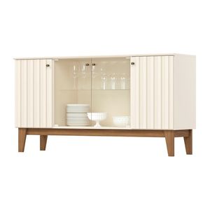 Mueble Buffet Eiffel 4 Puertas Nature White Henn