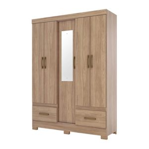 Closet 5 Puertas 2 Cajones Jequitiba Briz
