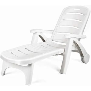 Reposera Plastica Blanca Bighouse