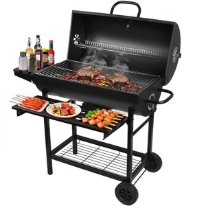 Parrilla De Asado Con Rueda Y Repisa 101X70.5X94.5Cm Bighouse