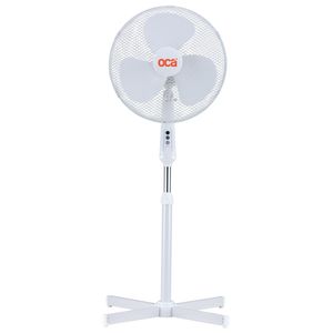 Ventilador De Pie 16" Blanco Oca