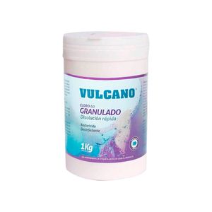 Cloro Piscina Granulado 1Kg Pote Vulcano