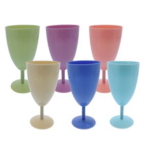 Copa Plastico 6Un 6X12.8Cm Colores Life Art