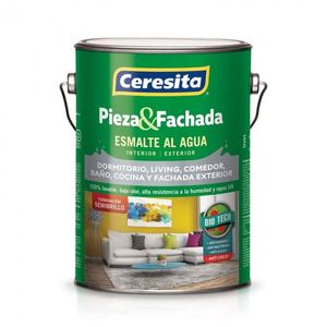 Esmalte Al Agua Pieza Y Fachada 1 Galon Ceresita