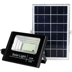 Foco Solar 60W 6000K Con Panel Externo Byp