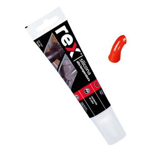 Silicona Alta Temperatura Roja Pomo 70Ml Rex