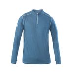 Polera Dry Fit Spx Manga Larga Hombre Deep Blue Hw-1746885117143