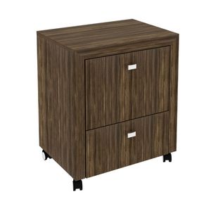 Gabinete Con 2 Cajones Nogal Me4112 Tecnomobili