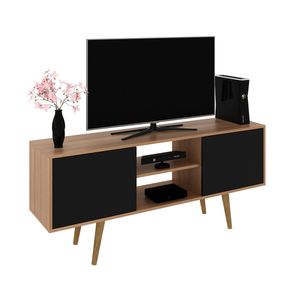 Rack Tv 55" Almendra/Negro  R1464 Tecnomobili
