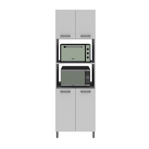 Mueble De Cocina Para Horno Y Microondas Blanco Cz1009 Tecnomobili
