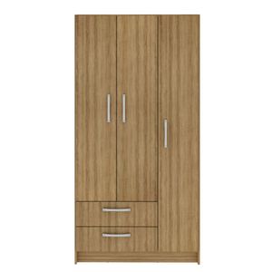 Closet 3 Puertas +2 Cajones Almendra Rp1901 Tecnomobili