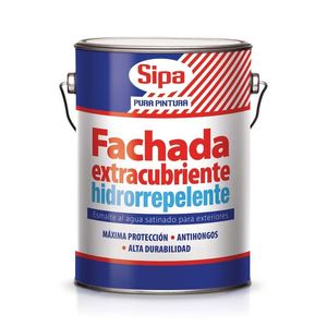 Esmalte Al Agua Fachada Hidrorep 1 Gl Sipa Blanco