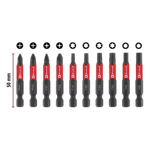 Puntas Impacto Con  Gancho A Presion 10 Piezas Einhell