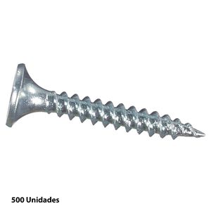 Tornillo Volcanita 6X1 1/4 H/F Zn Bl 500Unidades Imporper
