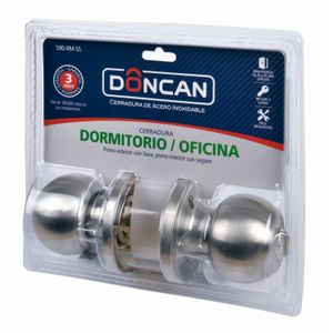 Cerradura Dormitorio-Oficina Acero Inox 590-Rm-Ss Doncan