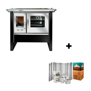 Cocina a Leña Allegra Vitrox Negro Amesti