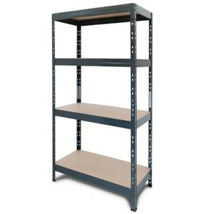 Repisa Metalico 4 Repisa 148X70X30Cm Negro Uro