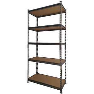 Repisa Metalico 5 Repisa 183X90X45Cm Negro Uro