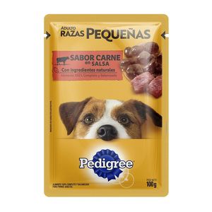 Alimento Para Perro Adulto Raza Pequeña Carne 100Gr Pedigree