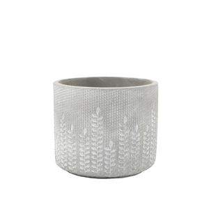 Macetero Gris 13X12Cm Deco