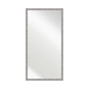 Espejo Rectangular Marco Plano Plateado 43X83Cm Bighouse