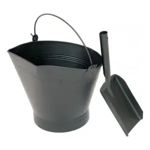 Balde Metalico Para Chimenea 32,5Cm + Pala Bighouse