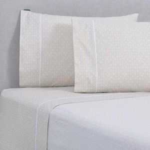 Sábana 2.0 Pl 180 Hilos Estampada Arrow Beige Mashini