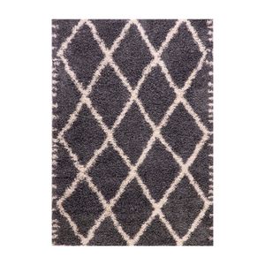 Alfombra 180X275 Shaggy Desing Gris Dib