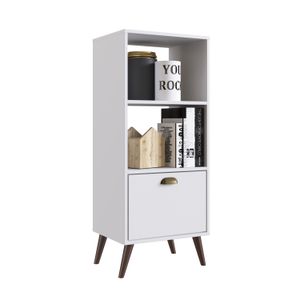 Estante Blanco 115X45X35Cm 1 Cajon 2 Estantes Linea Nordica