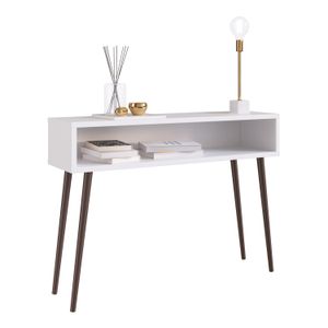 Mesa De Arrimo 84X120X33Cm Blanco Linea Nordica