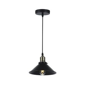 Lampara Colgante 1 Luz Vera Negro E27 Byp