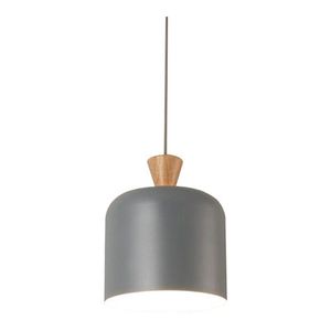 Lampara Colgante 1 Luz Rurik Gris E27 Byp