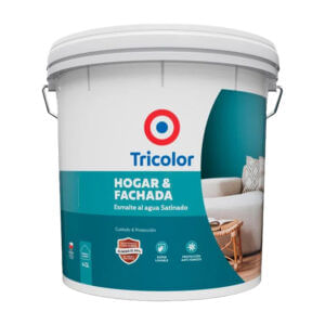Esmalte al Agua hogar y fachada Blanco Perfecto 4Gl Tricolor