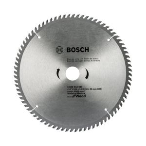 Disco Sierra Circular 10" 80 Dientes Eco Bosch