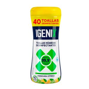 Toallas Humedas Desinfectantes 40Un Igenix