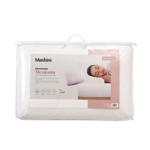 Almohada 40X60Cm Memory Foam Blanca Mashini