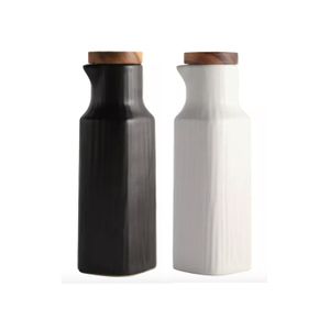 Alcuza2 Piezas 400Ml Ceramica Cuadrada Simplit