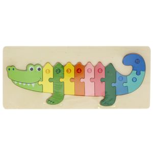 Juego Didactico Cocodrilo 30X1.5X13Cm Madera