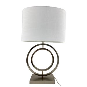 Lampara De Mesa 58Cm Tela/Metal