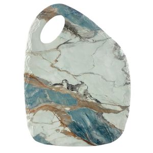 Posa Olla 18X24X0.7Cm Dolomita Azul Marmoleado