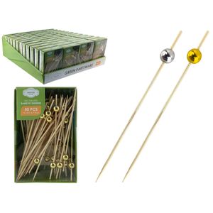 Palito De Brocheta 12Cm 50 Unidades Bamboo Life Art