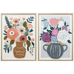Cuadro Decorativo 45X60Cm Diseño Flores Decore