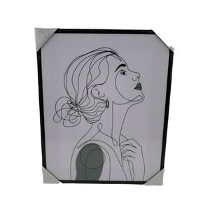Cuadro 40X2.5X50Cm Mdf Perfil De Mujer