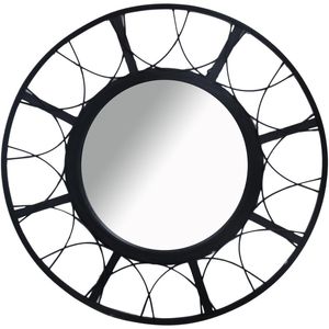 Espejo Redondo 70Cm Negro