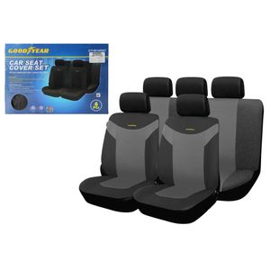 Fundas Para Auto Asiento 6 Piezas Gris/Negro Goodyear
