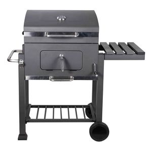 Parrilla A Carbon Para Asado Con Ruedas 114.5X60X108Cm Bighouse