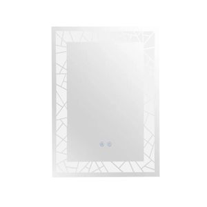 Espejo Para Baño Rectangular 50X70 Con Luz Led Amarilla Casa Viva