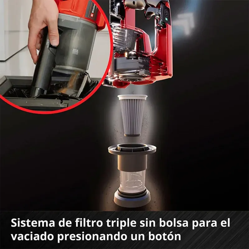 Aspiradora Inalambrica 10 Lts Te-Sv 18 Con Bateria 4Ah 18V Y Cargador Einhell-1754920256451