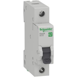 Interruptor Automatico 1P 6A 6Ka Curva C Easy9 Schneider